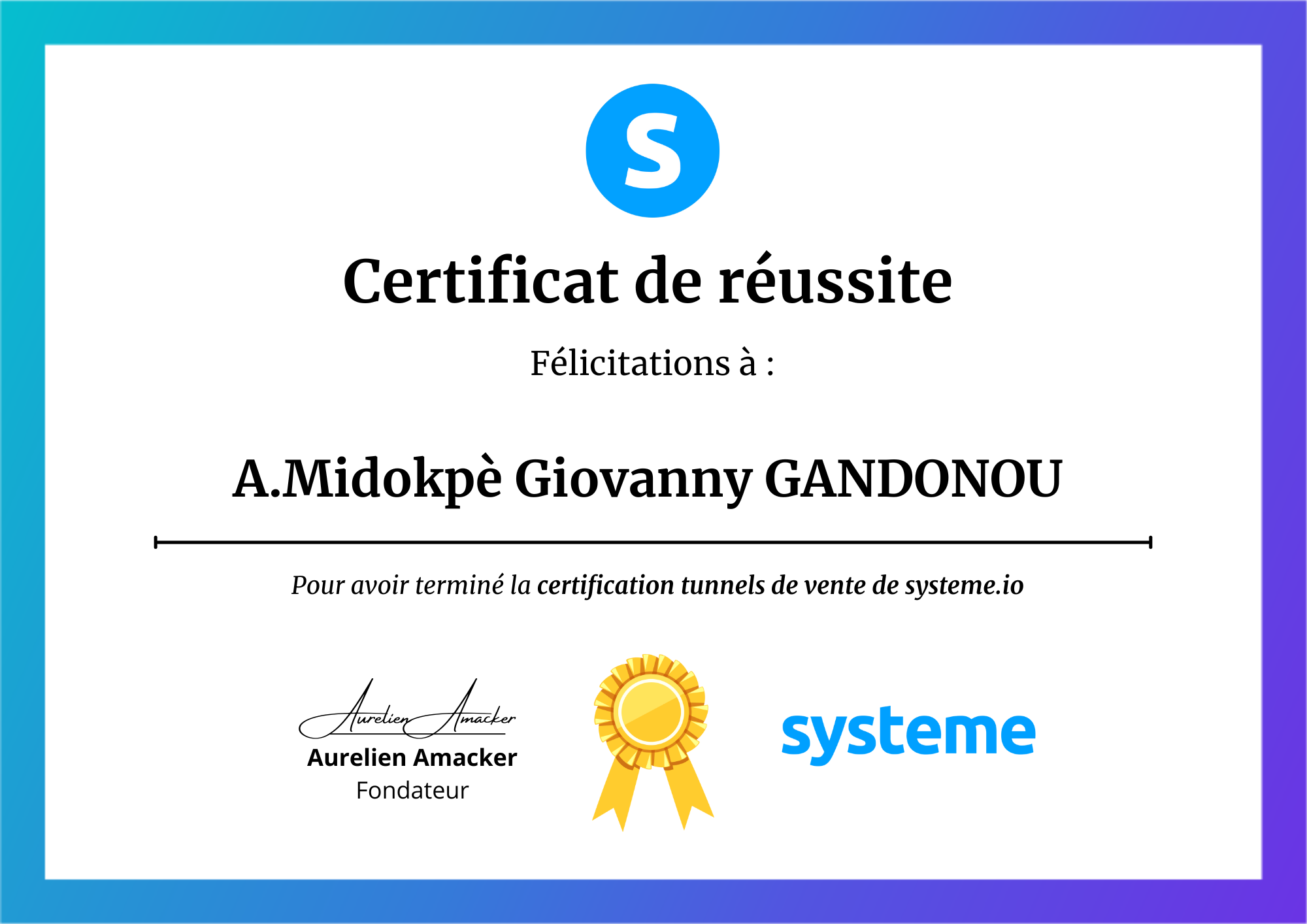 Certificat